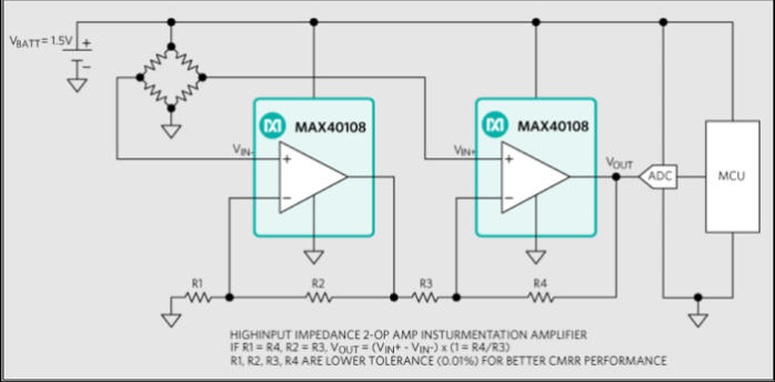 Maxim MAX40108 typical application circuit