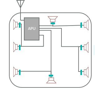 Maxim Integrated diagram of eight speakers