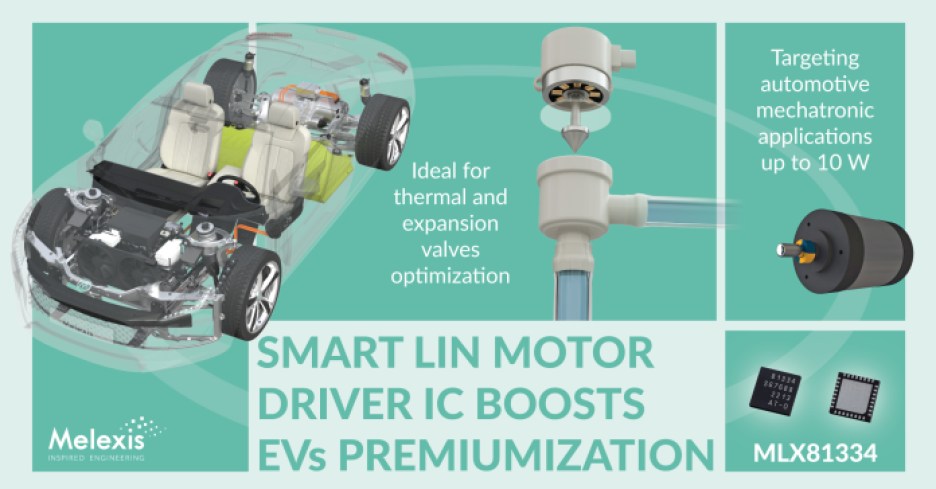 Melexis MLX81334 LIN motor driver applications.