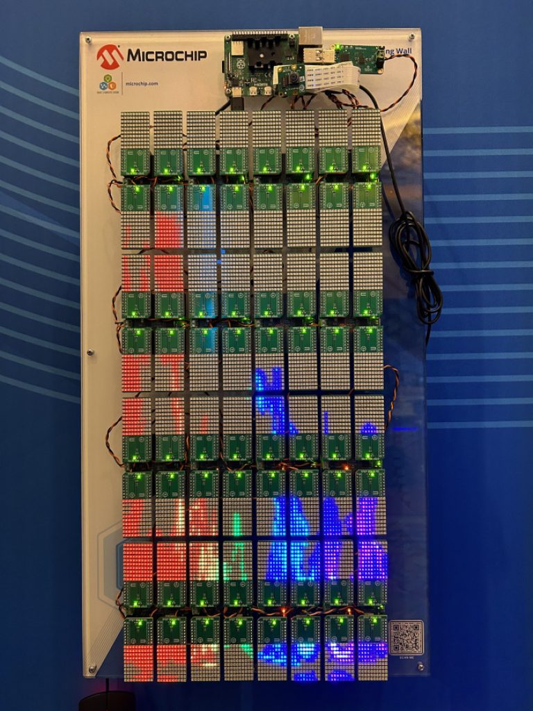 Microchip's 10BASE-T1S LED demo.