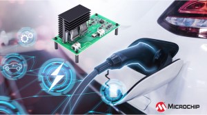 Microchip's E-Fuse demonstrator board for circuit protection in EVs and HEVs.