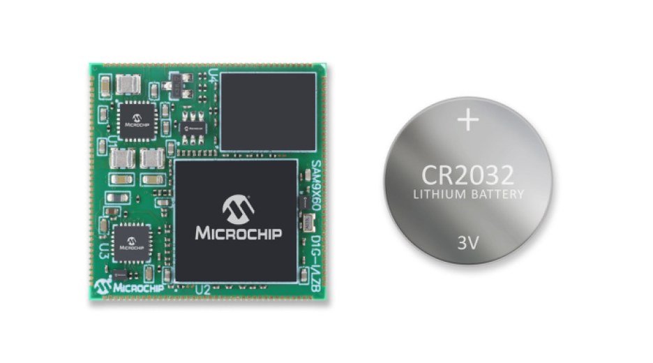 Microchip's MPU-based SAM9X60 system-on-module.