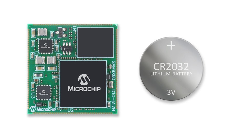 Microchip's MPU-based SAM9X60 system-on-module.