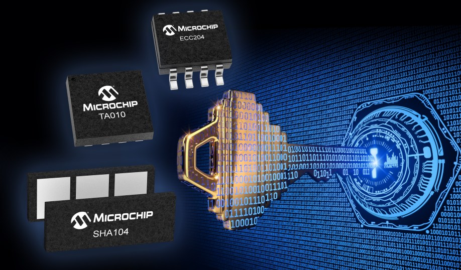 Microchip Technology's new secure authentication ICs for a range of applications.