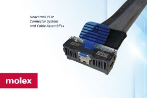 Molex's NearStack PCIe connector and cable solution.