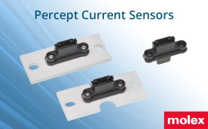 Molex Percept busbar current sensors for industrial and automotive applications.