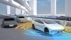 Illustration showing automotive ADAS.