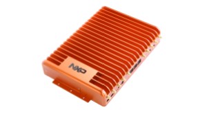 NXP's OrangeBox development platform for an automotive connectivity domain controller.