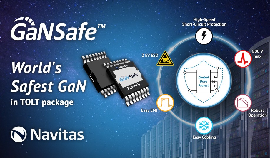 Navitas Semiconductor's GaNSafe family of GaN power semiconductors.