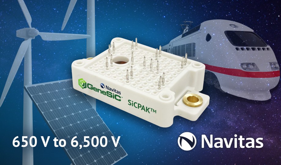Navitas Semiconductor's GeneSiC  SiCPAK SiC modules.
