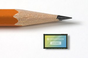 Omnivision's OX08D10 automotive 8-MP CMOS image sensor with TheiaCel technology.