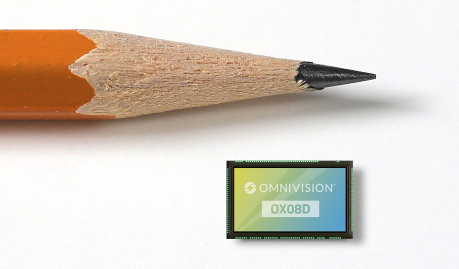 Omnivision's OX08D10 automotive 8-MP CMOS image sensor with TheiaCel technology.