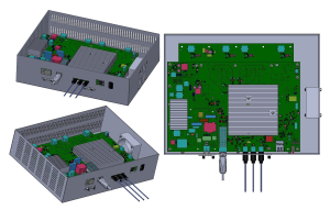 Picocom's and TI's 5G O-RAN reference design board (CAD images).