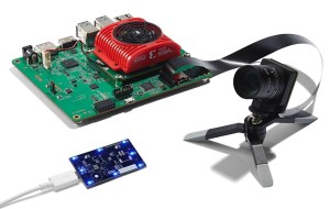 Prophesee's Metavision starter kit, including the AMD Kria KV260 and active marker LED board.