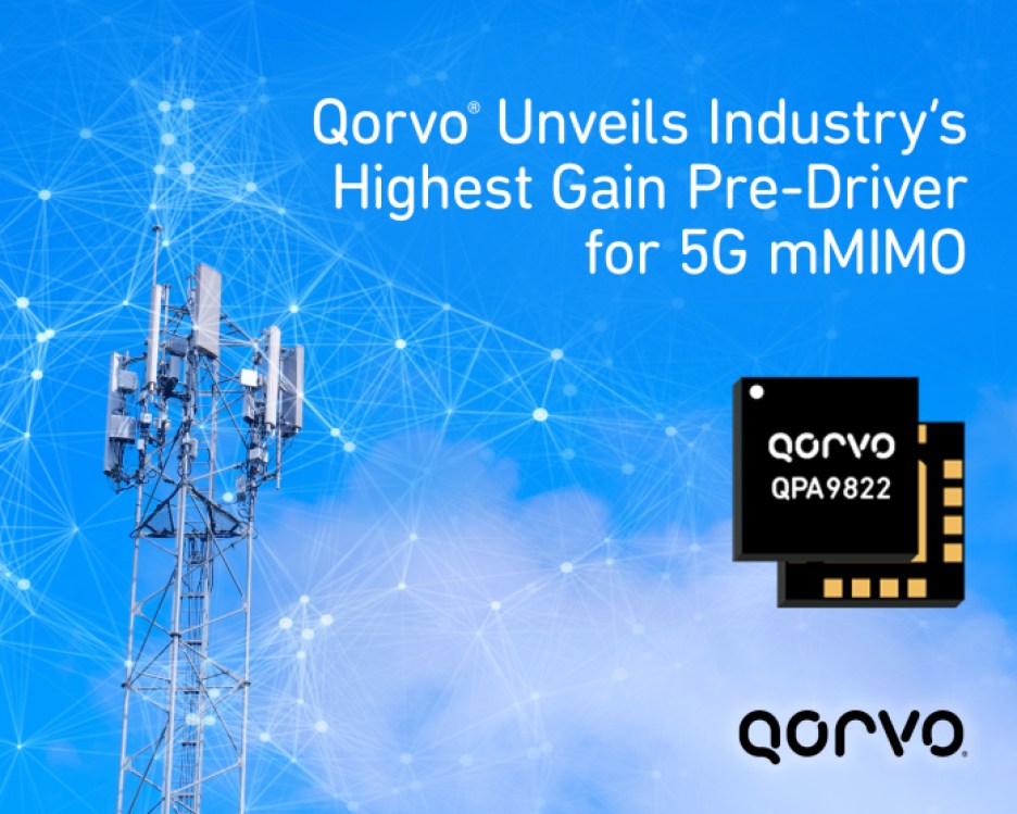 Qorvo’s QPA9822 5G pre-driver.