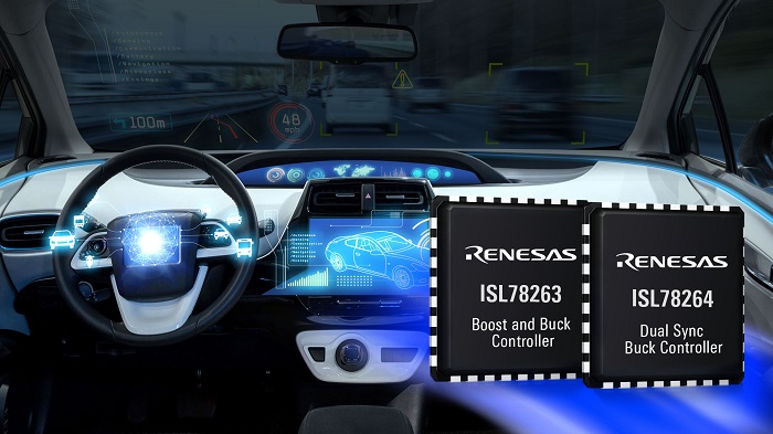 Renesas dual synchronous controllers for automotive always-on systems