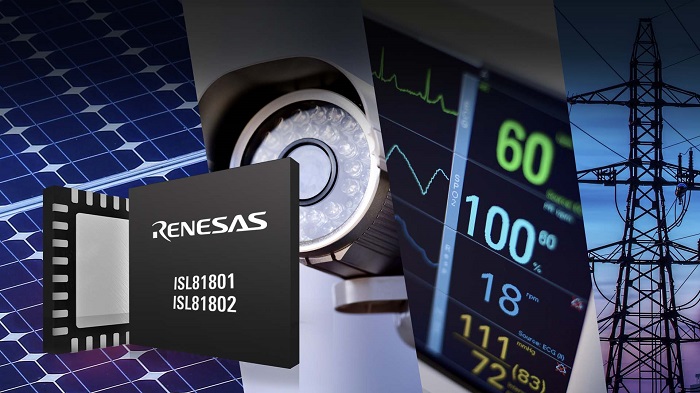 Renesas ISL8180x 80-V DC/DC controllers