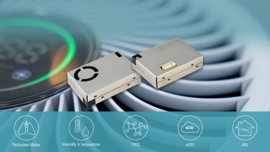 Renesas' RRH62000 sensor module for indoor air quality monitoring.