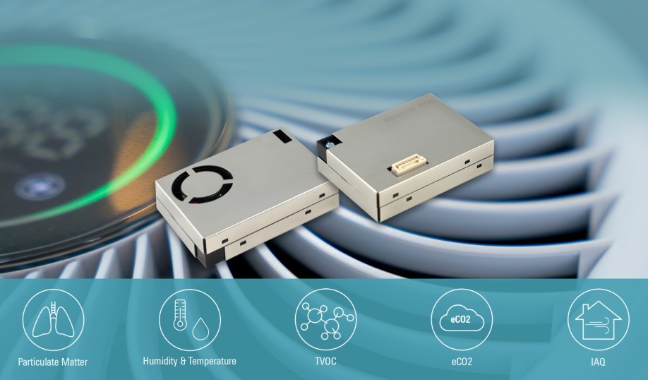 Renesas' RRH62000 sensor module for indoor air quality monitoring.