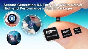 Renesas’s RA4E2 and RA6E2 MCUs, showcased at Embedded World.