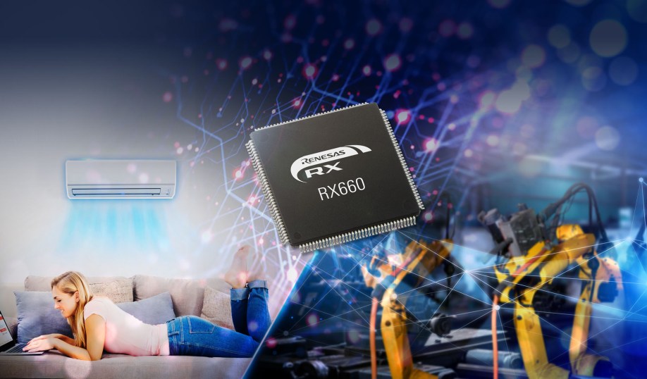 Industrial and home appliance applications of the Renesas RX660 32-bit microcontrollers.