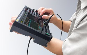 Rigol's DHO900 portable oscilloscope.