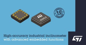 STMicroelectronics IIS2ICLX industrial inclinometer