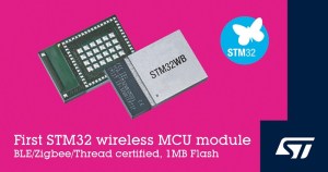 STMicro STM32WB wireless MCU module