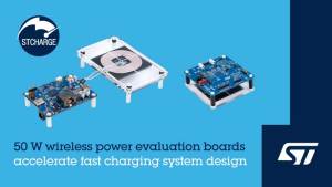 STMicroelectronics' wireless-charging boards.