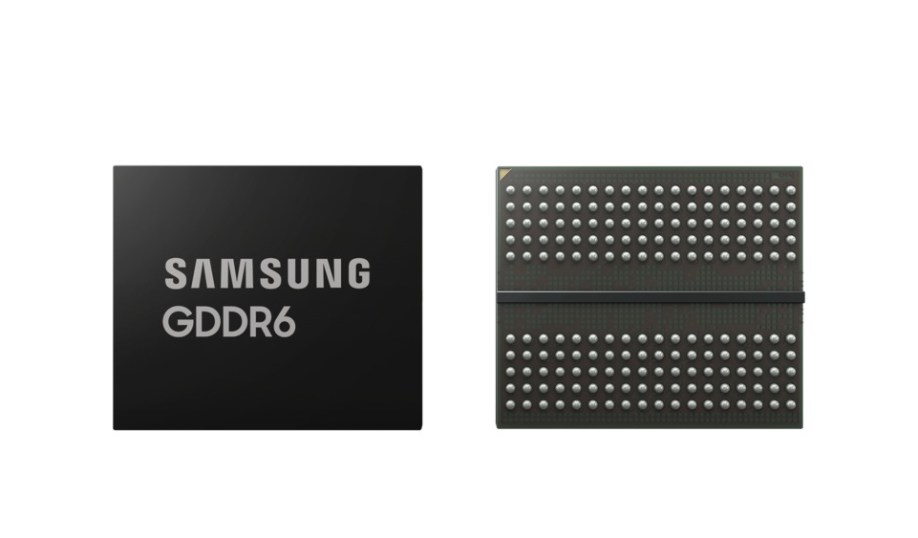 Samsung's GDDR6 DRAM.