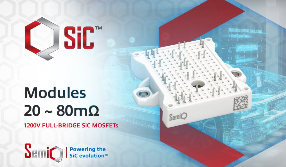 SemiQ's QSiC 1200-V SiC MOSFET modules.