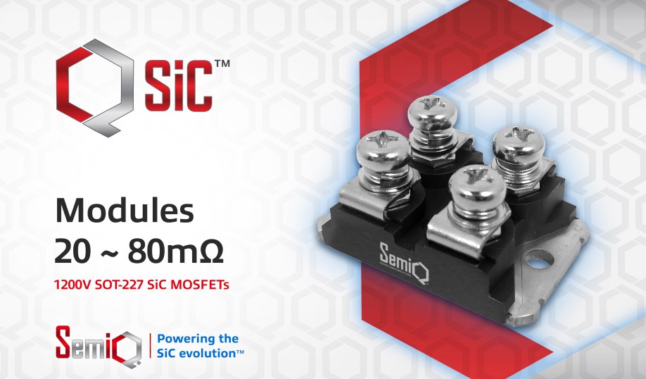 SemiQ's QSiC 1,200-V SiC modules.