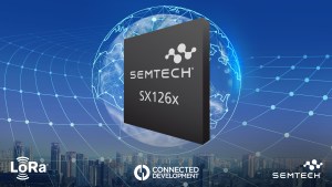 Semtech's SX126x RF transceiver used in Semtech's and Connected Development's LoRa IoT development board and reference design.