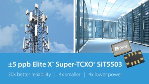 SiTime's SiT5503 Elite X Super-TCXO precision oscillator.