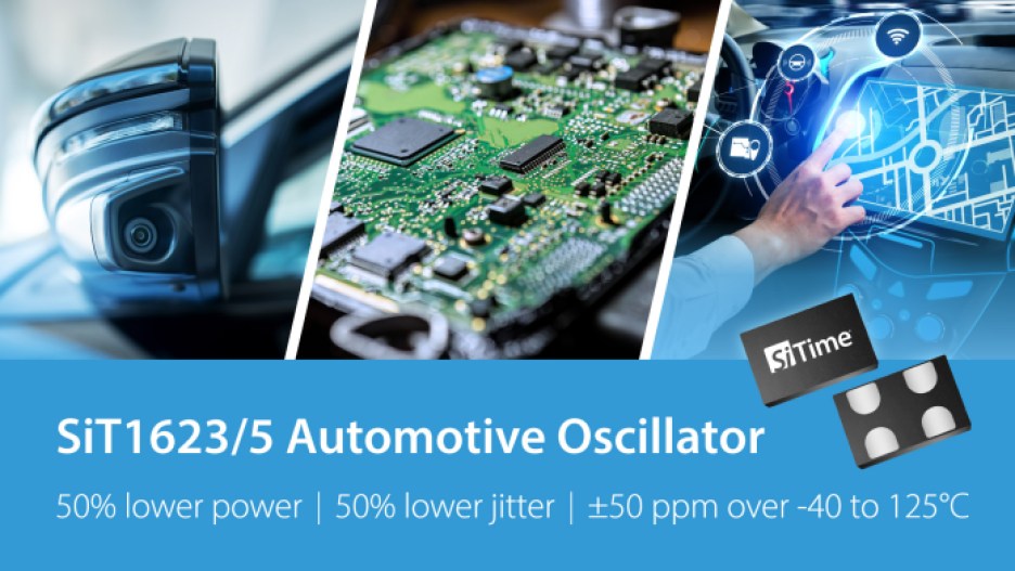 SiTime's SiT1623/25 automotive oscillators.