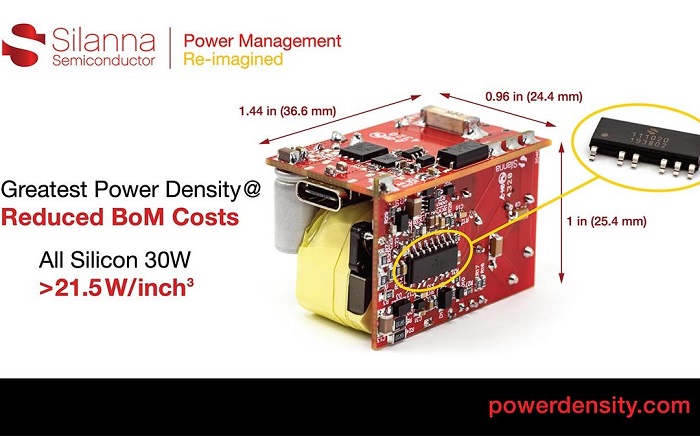 Silanna Semiconductor 30-W USB-PD charger reference design