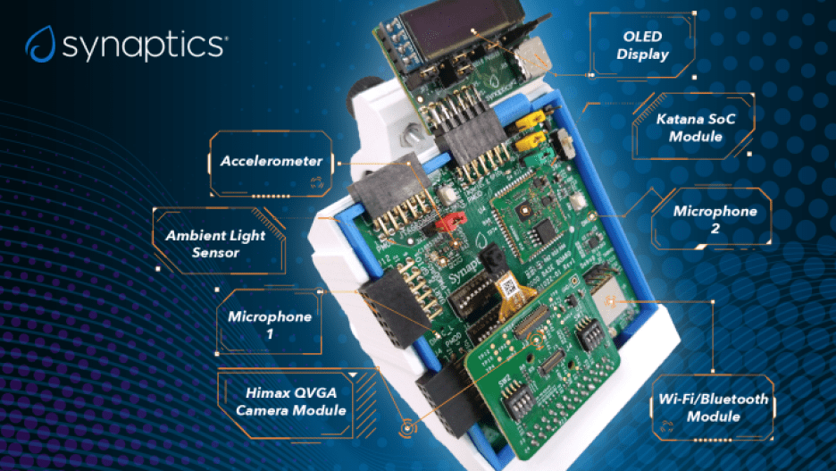 Synaptics’ Katana Edge AI evaluation kit.