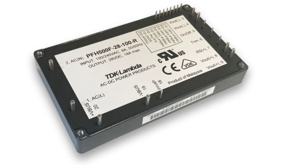 TDK-Lambda PFH500F AC/DC GaN power module family