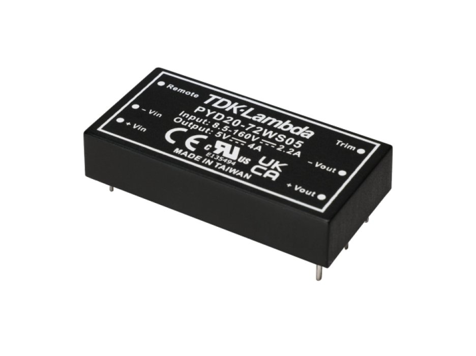 TDK’s TDK-Lambda PYD20 series DC/DC converter.