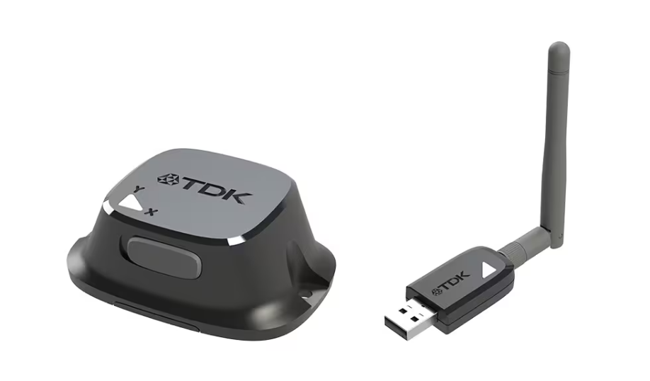 TDK's i3 Micro Module sensor module with edge AI and wireless mesh connectivity.