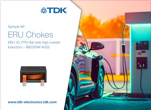 TDK sample kit for the B82559A*A033 series of shielded EPCOS ERU 33 high-current chokes offers six standard types.