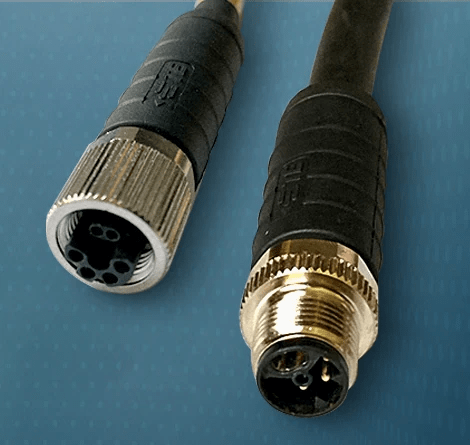 TE's SPE-M12 hybrid connectors.