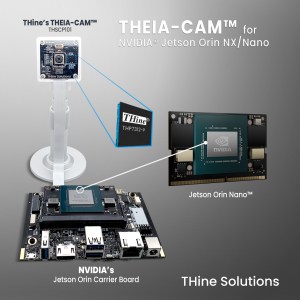 THine's THEIA-CAM 13-MP PDAF camera kit for Nvidia Jetson Orin NX/Nano platforms.