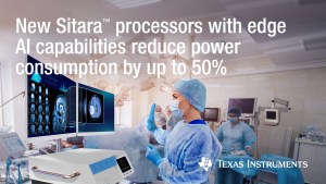 Applications of Texas Instruments' Sitara AM62 processors.