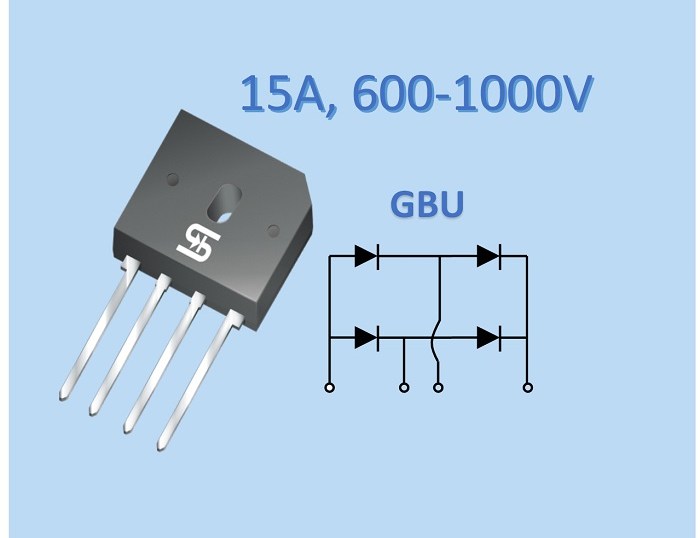 Taiwan Semiconductor GBU 15-A bridge rectifiers