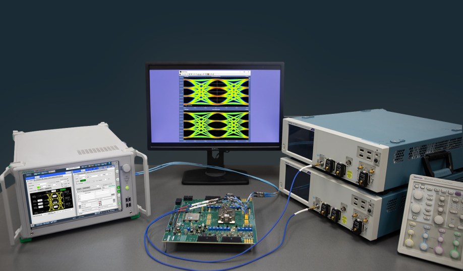 Tektronix's PCIe 6.0 transmitter and receiver test solution.