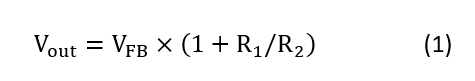 Texas Instruments equation 1 for resistors