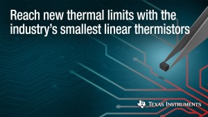 Texas Instruments TMP61 Linear Thermistor Family 2020 Product of the Year winner