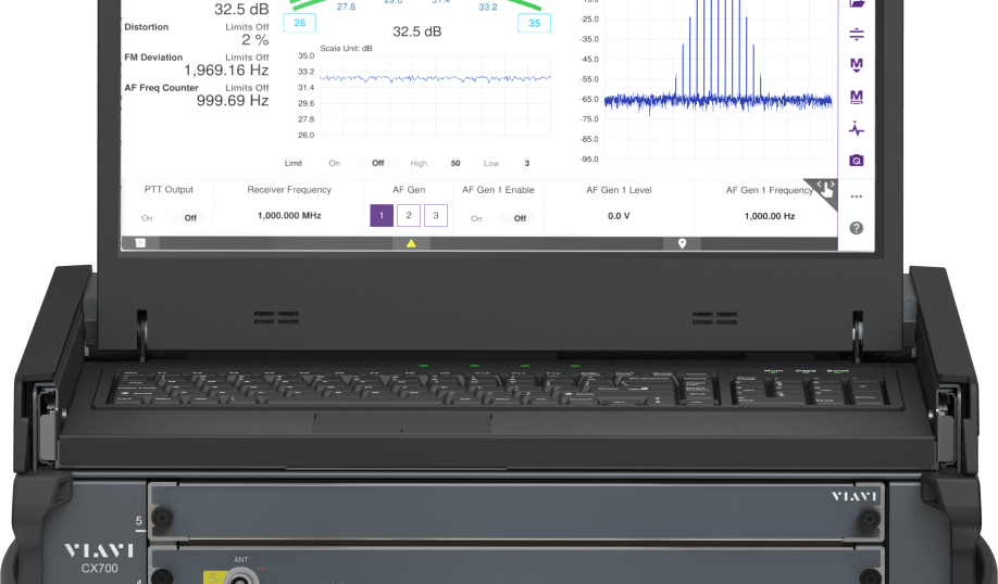 Viavi's CX700 ComXpert for radio system testing.