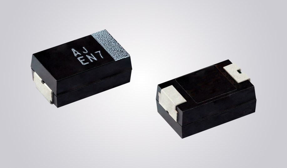 Vishay's T51 series polymer tantalum capacitors for automotive applications.